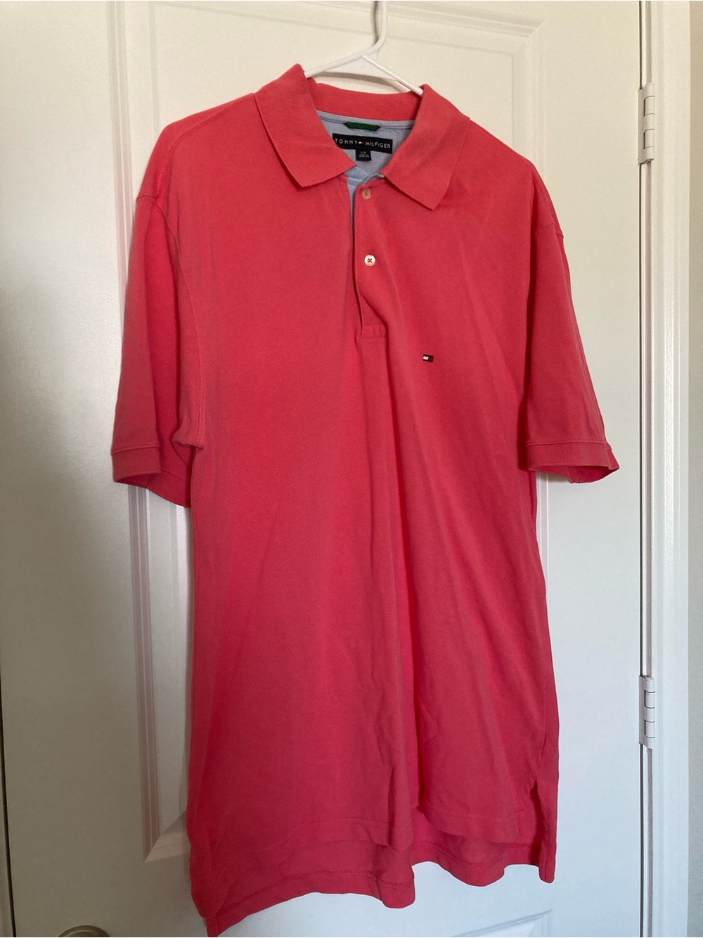 Tommy Hilfiger Coral Red Short-Sleeve Polo
